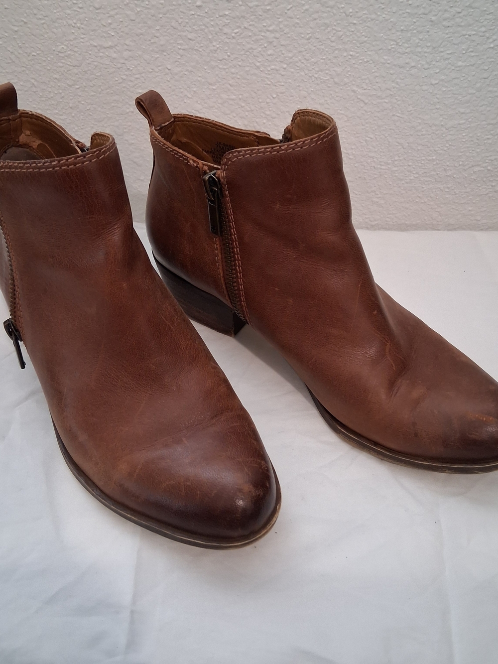 Lucky Brand Women's Tan Leather Ankle Boot